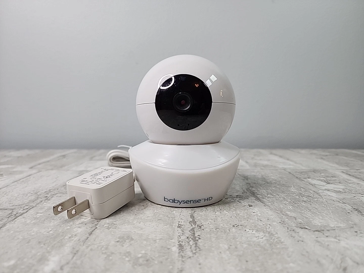 Babysense HD Baby Camera Model S2TX White w/ Power Supply Tested Working