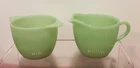 Jadeite Jane Ray cream and sugar Anchor Hocking Fire King
