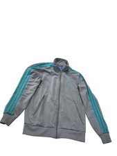 Adidas Originals Firebird womans Gray green zip Jacket size L SKU 9275