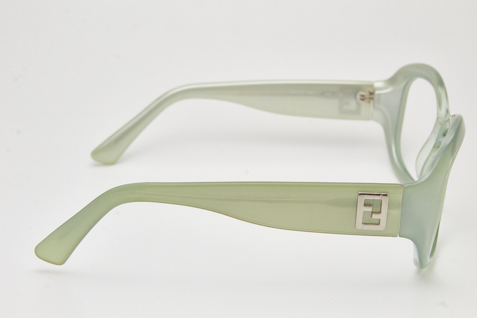 Vintage Fendi FS5102 Mint Green Oval Eyeglasses 2000s Italy Coquette Aesthetic thumbnail 12