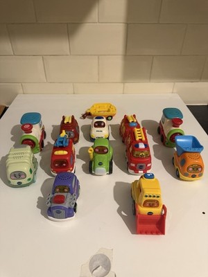 13 x Vtech Toot Toot Fahrer Konvolut - verschiedene Fahrzeuge Restposten mit Batterien 