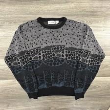 Vintage Grandpa Grunge Sweater Adult Large Art Abstract Retro Designer 90s