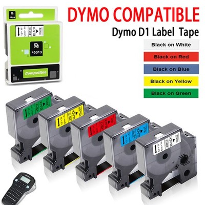 Dymo D1 Etikettenband 45013 12mm Schriftband für DYMO LabelManager 160 280 420P