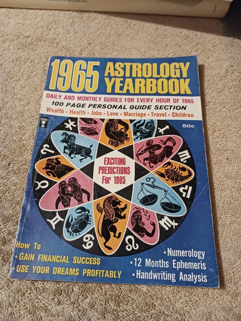 1965 Astrology Yearbook – Vintage Horoscope Annual with Numerology & Ephemeris