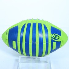 NERF Sports Weather Blitz Football Blue Green Rubber Grip 2012 Hasbro
