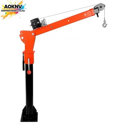 1100lbs Pickup Truck Crane 2000 lbs w/ Electric Winch Jib Crane for Factory