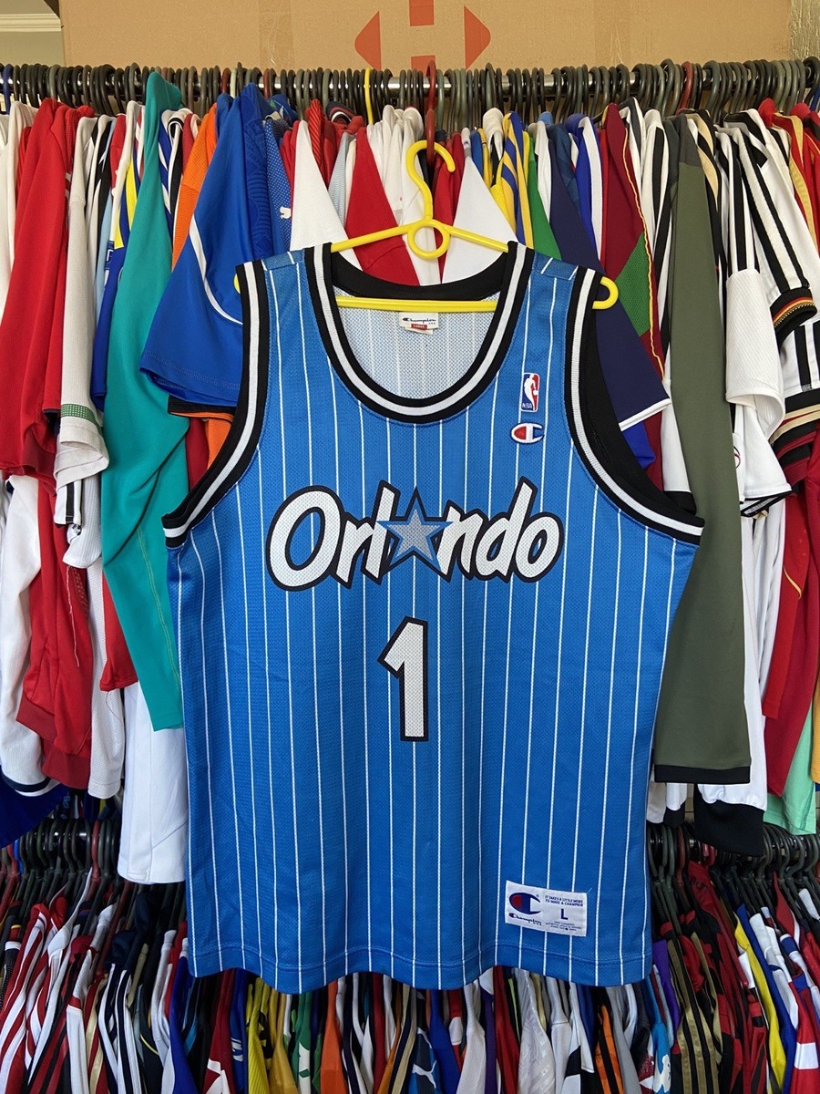 1994 1998 ORLANDO MAGIC NBA BASKETBALL SHIRT JERSEY CHAMPION sz L
