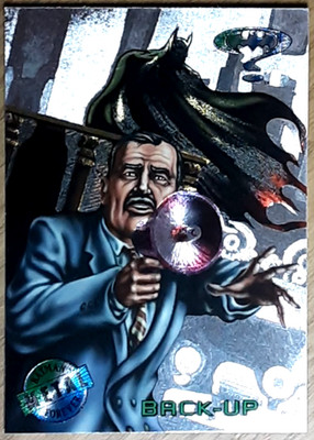 1995 Batman Forever Silver Flasher Card 4 BACK UP.