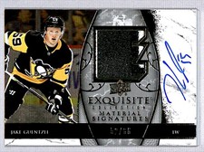 Jake Guentzel 2019-20 UD Exquisite Material Signatures Auto Patch /65 #EMS-GU
