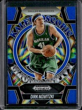 2024-25 Panini Prizm Black Dirk Nowitzki Kaleidoscopic Blue Prizm #/199