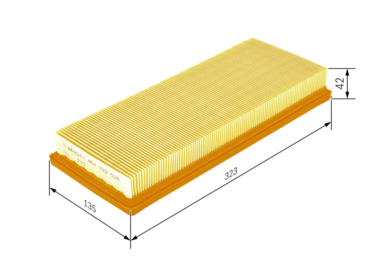 AIR FILTER 1 457 433 520 FOR FIAT LANCIA 188 A5.000 1.2L 4cyl PUNTO 1.2L 4cyl Y - Image 11