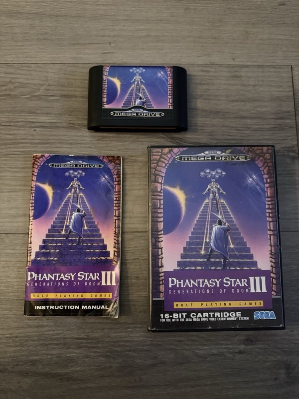 Phantasy Star 3: Generations of Doom Sega Mega Drive Boxed with Manual PAL UK