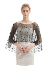Soft Tulle Bridal Scarf Evening Shawl Wedding Wraps CF40 Elegant Accessories