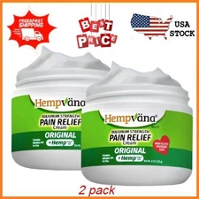 2 Packs Hempvana Original Relief Cream Maximum Strength The Hemp Cream for Joint