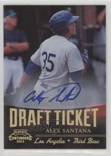 2011 Playoff Contenders Draft Tickets Signatures Alex Santana #DT25 Auto 2u3