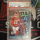 2023 Panini Mosaic Elevate Patrick Mahomes II #E-PM Reactive Blue /99 PSA 9