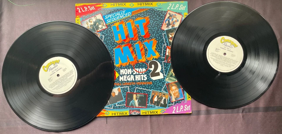 Hit Mix 2 Compilation 2 x 12" Vinyl LP Records 28 Original Hits & Artists - Image 4 of 4