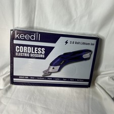 Cordless Electric Scissors Cutting Tools w/ 2 Blades for Fabric, Sewing NIB