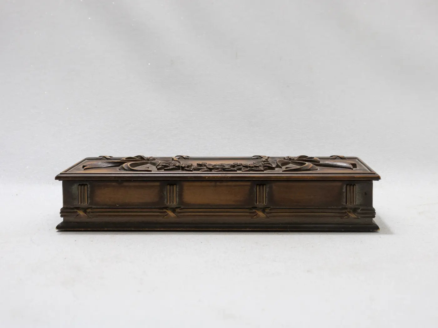 Boîte de rangement vintage en résine ivoire pour bijoux