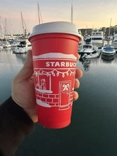 NEW Starbucks Christmas 2025 Red Cup Day 16oz Xmas Holiday Reusable Coffee Cup