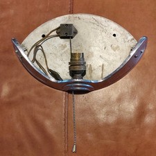 Original Art Deco Odeon Clam Shell Wall Light Sconce Bracket Fitting Mount Frame