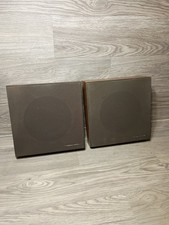 1980's Radio Shack 2 Wooden Wall Mount Speaker Set Model 40-219A