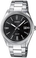 Casio Herrenuhr Schwarz/Silberfarben MTP-1302PD-1A1VEF