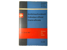 Buch Amtliches Kursbuch Schweiz Sommer 1967