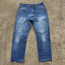 Vintage 70s 80s JC Penny Ranch Craft Jeans Size 31x28 Blue Denim Talon Zip