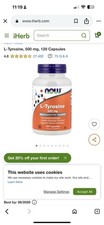 NOW Supplements, L-Tyrosine 500 mg, Supports Mental Alertness , 120 Capsules