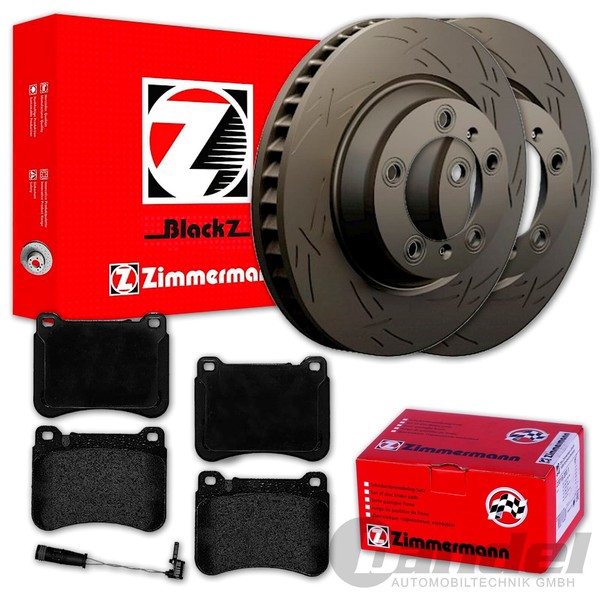 Zimmermann Sport Bremsscheiben+ BelÄGe Vorne FüR Mercedes C-KLASSE W203 CLK W209-image