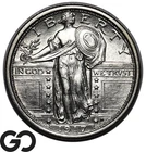 1917 Standing Liberty Quarter, Type 1, Full Head, Gem BU++ FH