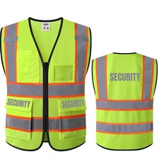 Security Vest for Security Guard Hi Vis Safety Vest for Men Women High Visibi...