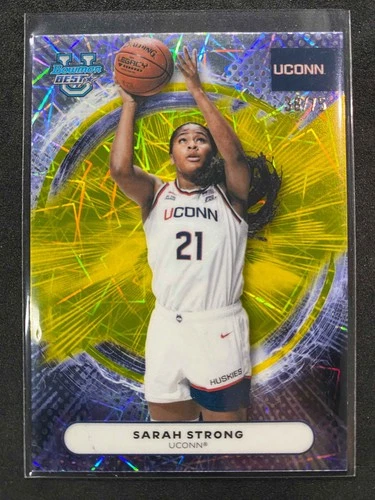 2025 Bowman Best University Basketball Yellow Lazer Refractor Sarah Strong #88