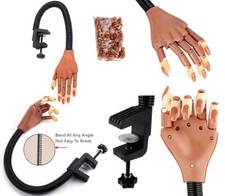 Practice Hand For Acrylic Nails Professional Nail Practice Assorted Designs Kit