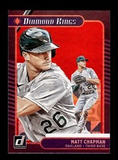2021 Panini Donruss Diamond Kings Red Holo Matt Chapman #11 Oakland Athletics
