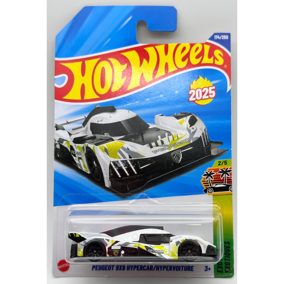 Hot Wheels 2025 Mainline Case M Peugeot 9X8 Hypercar/Hypervoiture