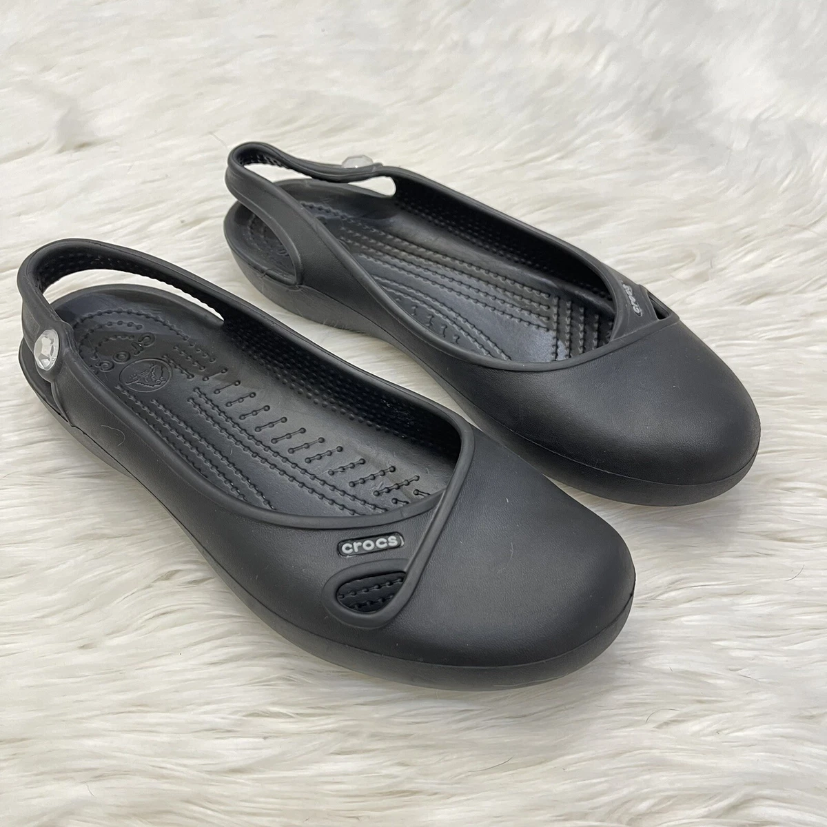 Crocs slingback store flats