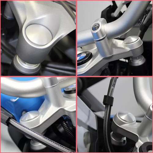 NiceCNC Aluminum Front Top Fork Tube Covers for BMW R1100GS R1150R R1250GS R850R - Picture 2 of 8