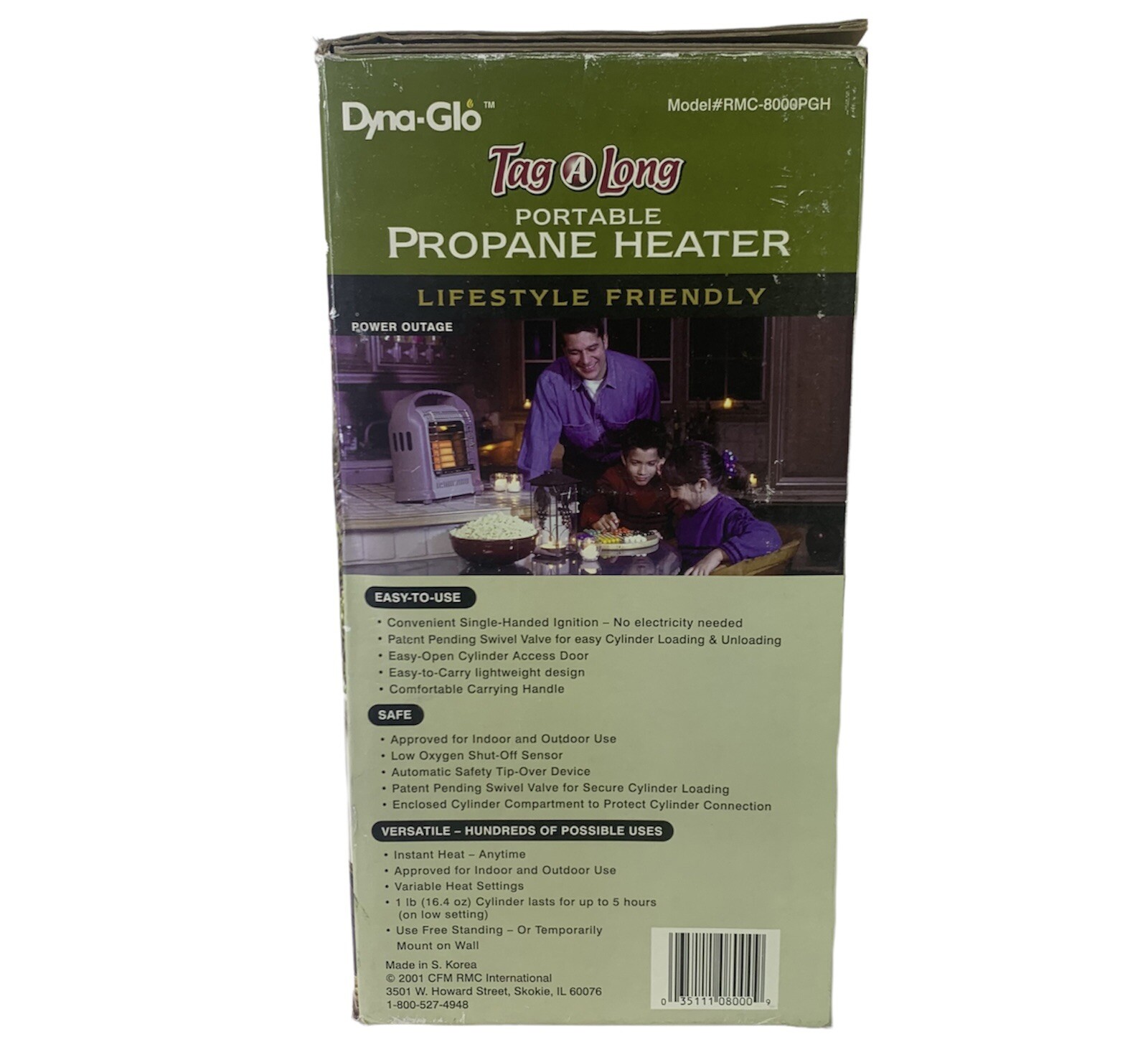 Dyna-Glo Tag A Long RMC-8000PGH Portable Gas Fired Propane Heater NOB | eBay