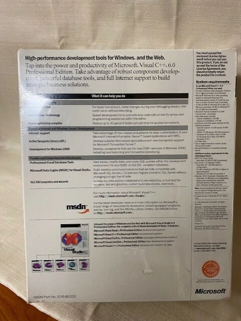 Microsoft Visual C++ 6.0 Professional Edition - Image 2 of 4