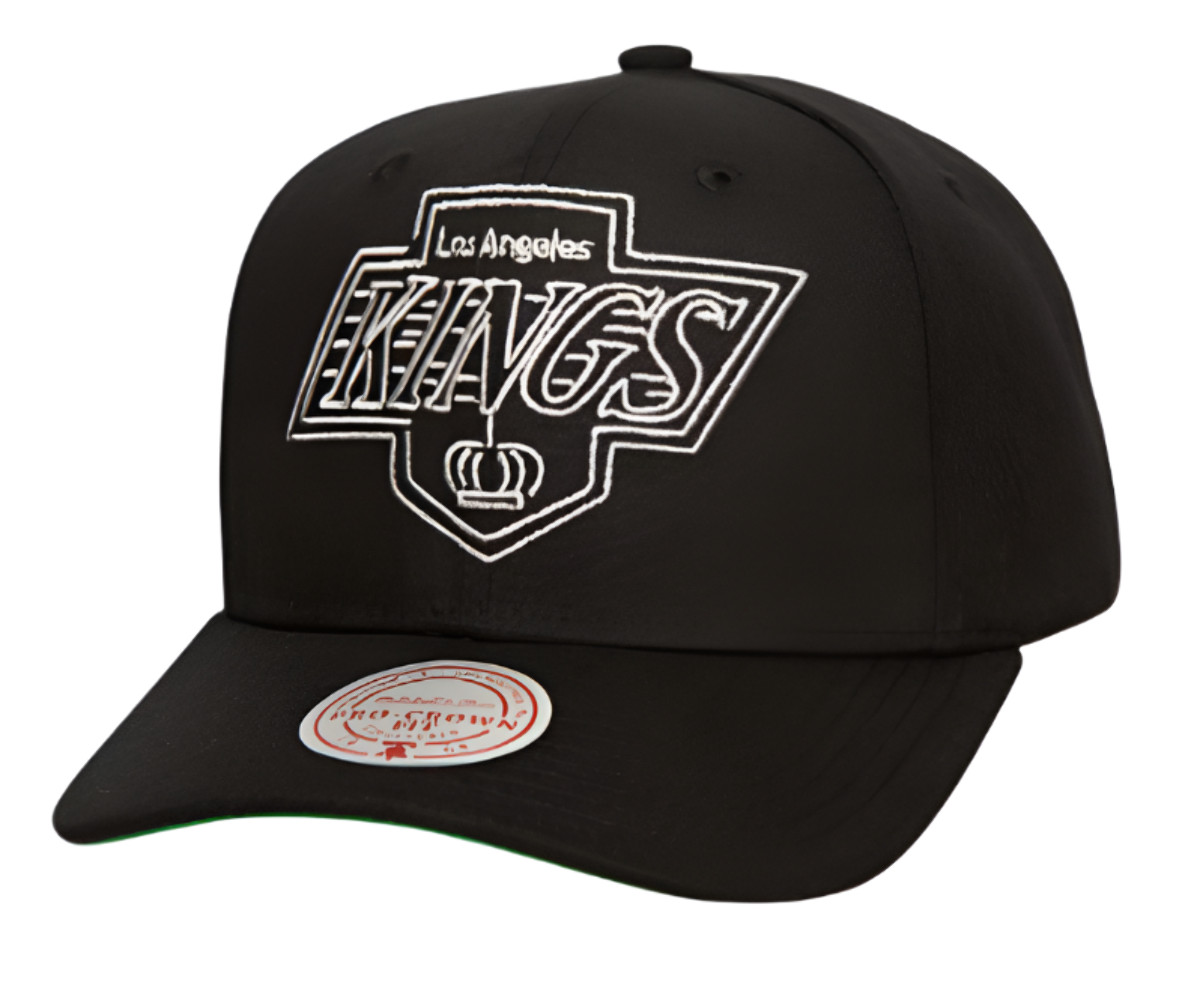 Mitchell & Ness Black Los Angeles Kings Vintage Neon Logo Pro Snapback Hat