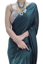 Ready to Wear Satin Silk 1 Minute Pre Pleated Saree