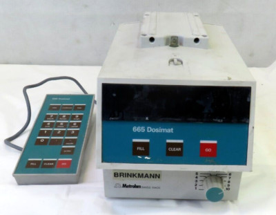 Brinkmann METROHM 665 Dosimat & Keyboard, FOR PARTS/ REPAIR