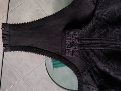 Body Dentelle Noire Modellante Fratelli ELLI - Taille 5, Coppa C, Avec Cerniera Snellente, Neuf Sans étiquettes
