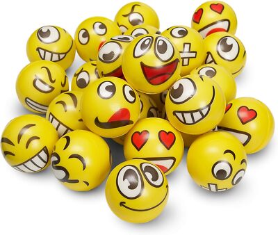Stress Ball Squeeze Squishy Fidget Toy Emoji Smiley Stress Relief
