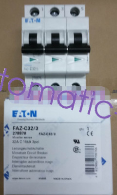 1PCS New Eaton Moeller  FAZ-C32/3 Circuit Breakers 3P 32A C-Type Brand