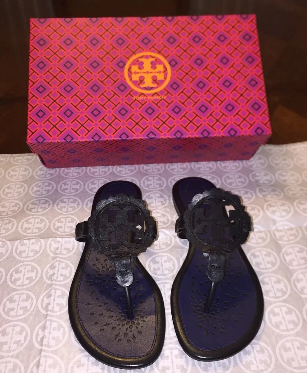 Tory burch miller store scallop sandal black