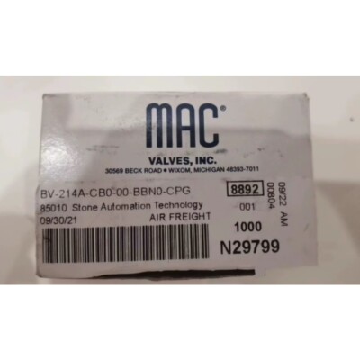 1PC solenoid valve BV214A-CB0-00-BBN0-CPG 8892