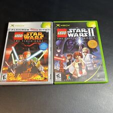 LEGO Star Wars & Star Wars II 2 The Original Trilogy Xbox 360 UNTESTED Manuals